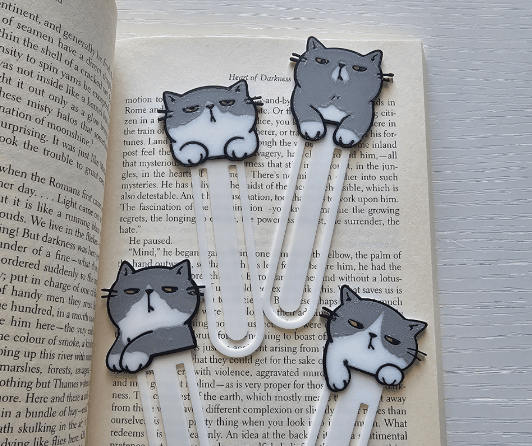 Kit 4x Marca Página Gatinho Fofo