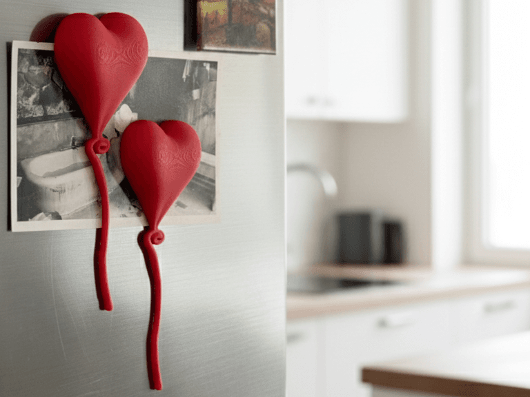 Imã Decorativo Balão de Coração