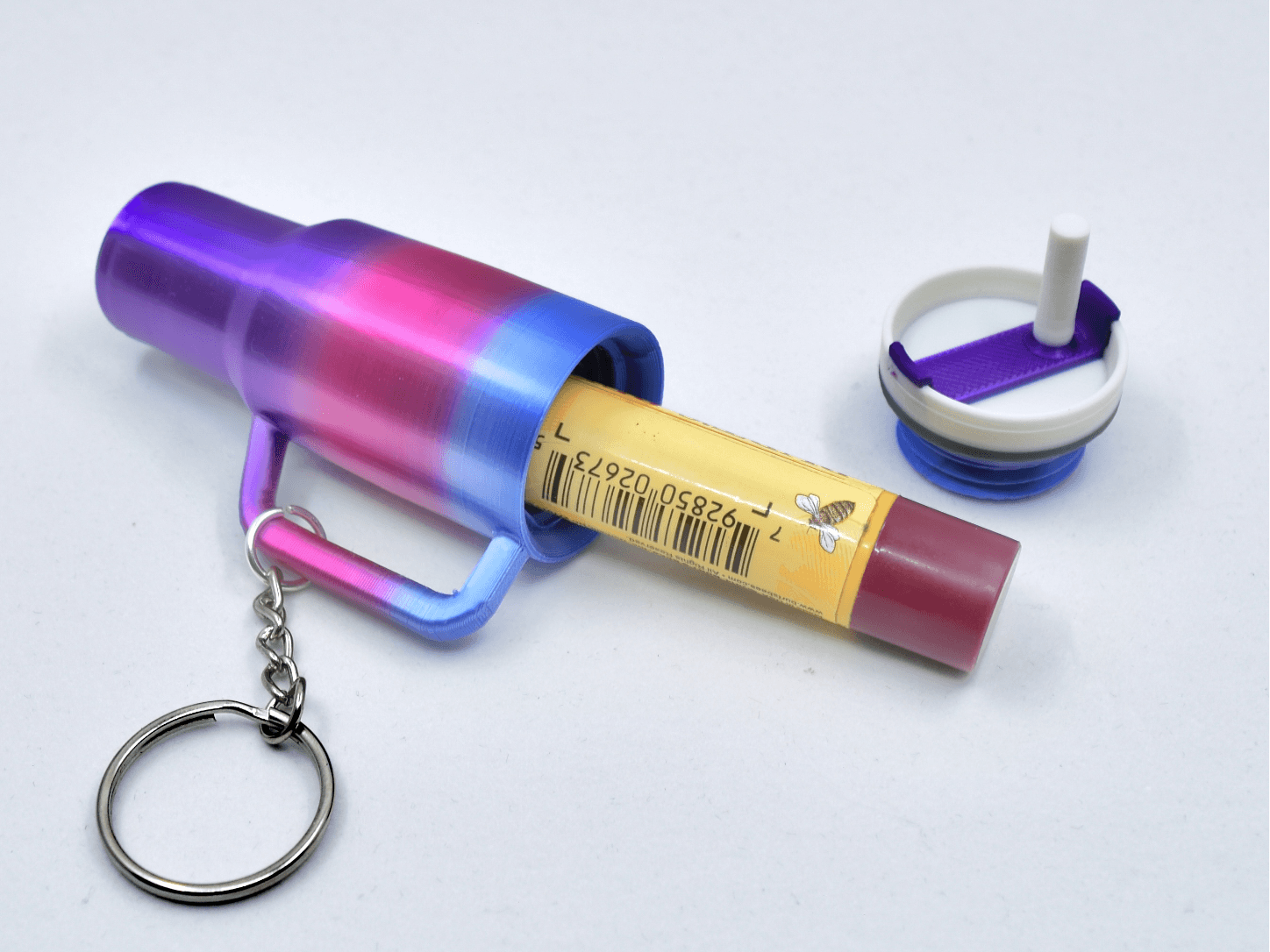 Porta Lip Balm Tipo Copo com Chaveiro Personalizado