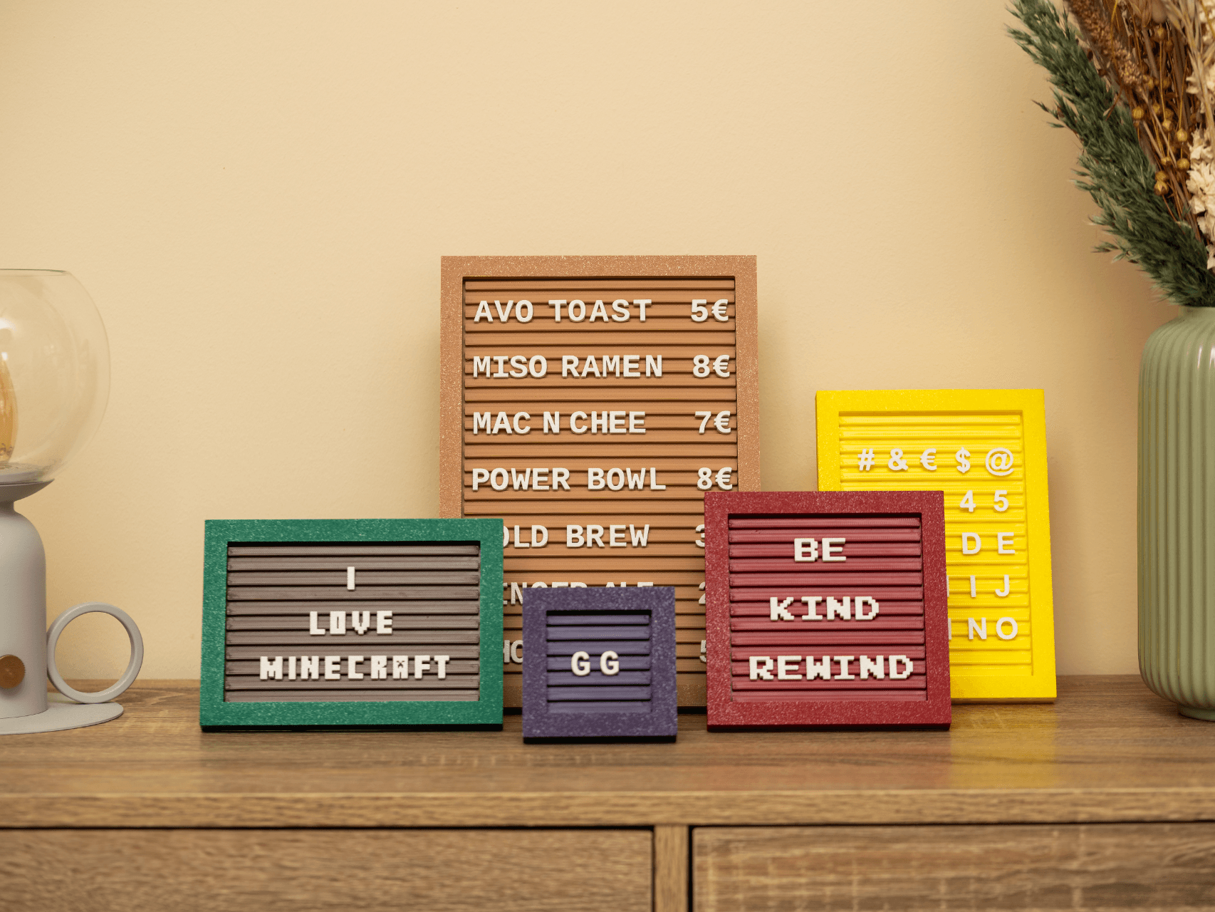 Sistema de quadro de letras modular