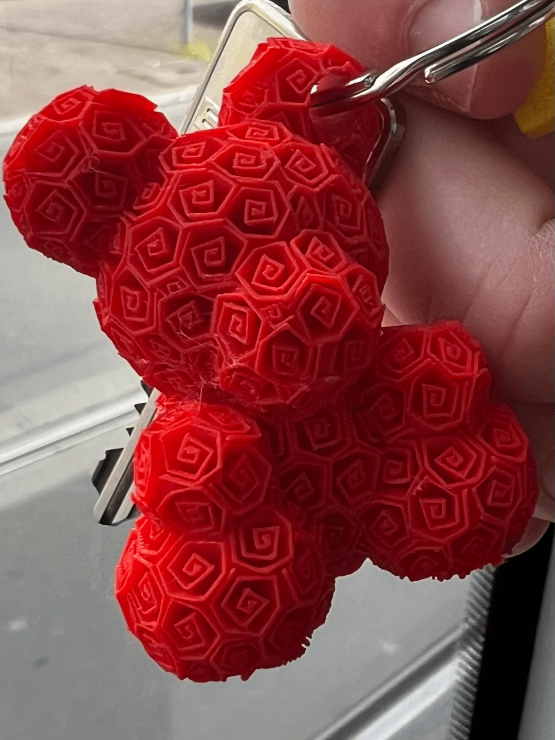 Chaveiro Ursinho de Rosas Personalizado