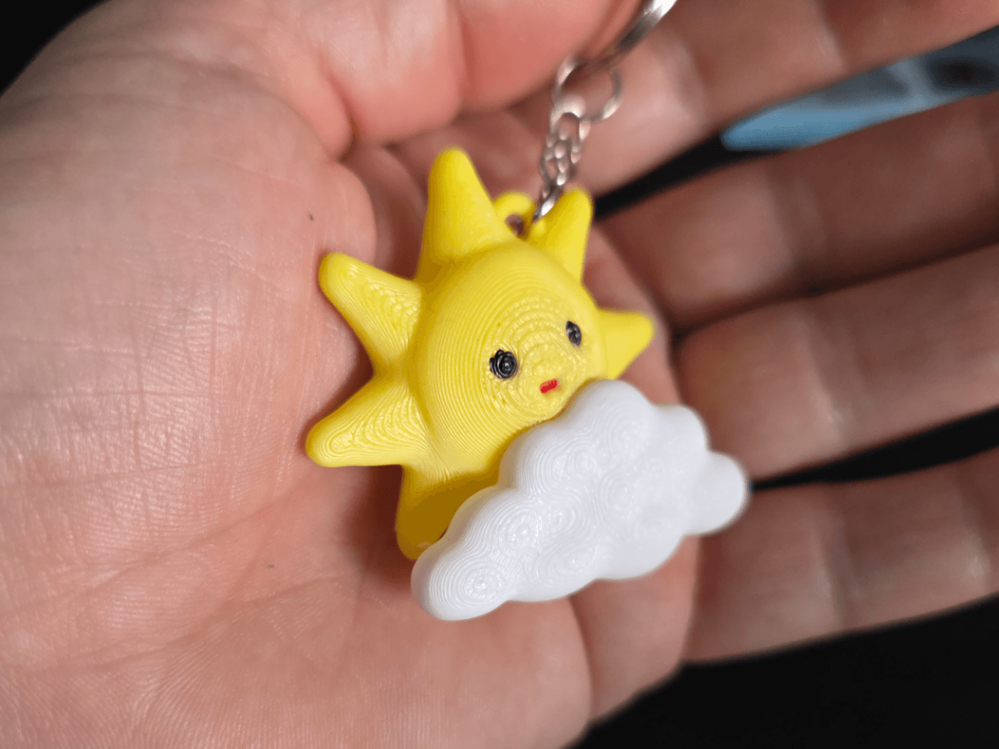 Chaveiro Nuvem com Sol