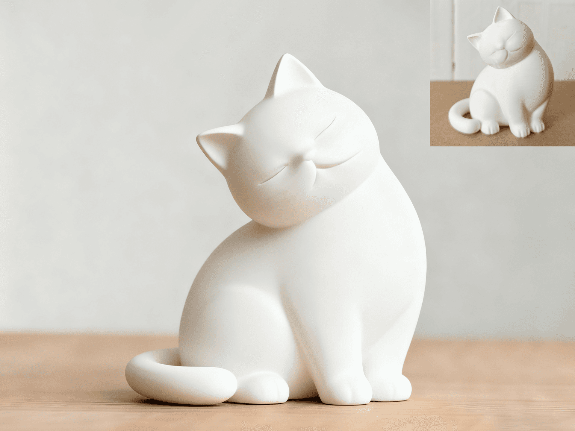 Gato Preguiçoso com a Cabeça Inclinada